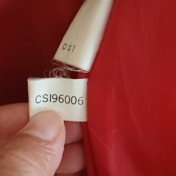 Fashion Elements Coat Women XL Red 100% Leather Casual Hooded Motorcycle 90's - Picture 15 of 16